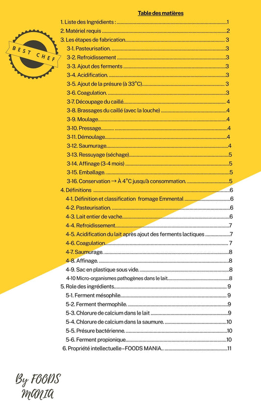 Recette Emmental livre PDF