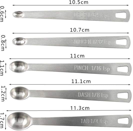 Set de 5 Cuillères Doseuses en Inox