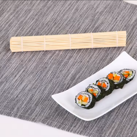 Ensemble de Sushi en Bambou – 24 x 24 cm