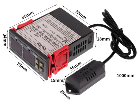 Contrôleur Numérique Double Thermostat STC-3028