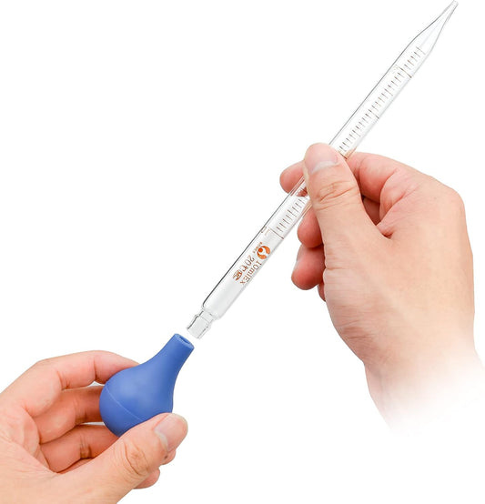 Pipette Graduée 10 ml en Verre avec Poire