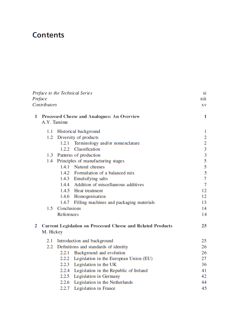 Processed Cheese and Analogues livre PDF