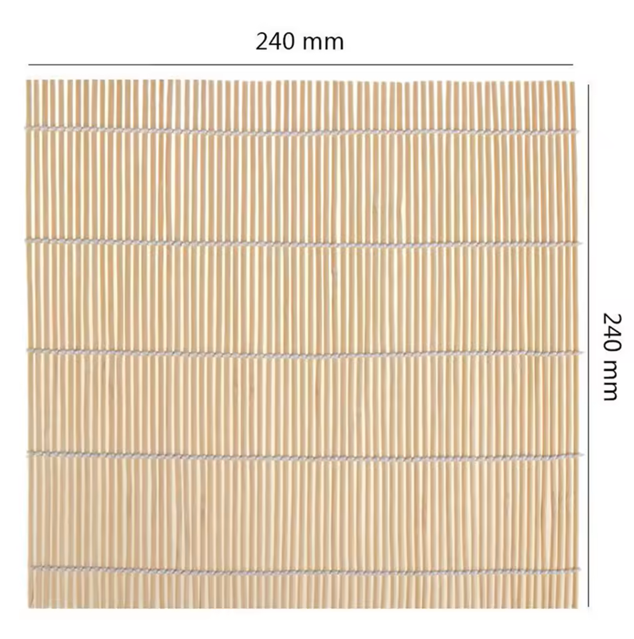 Ensemble de Sushi en Bambou – 24 x 24 cm