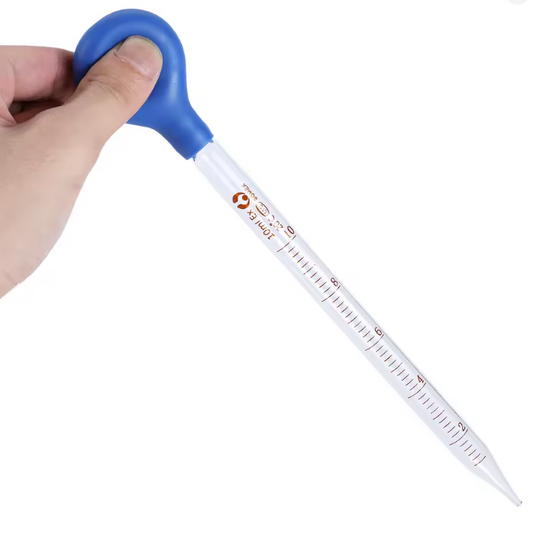 Pipette Graduée 10 ml en Verre avec Poire