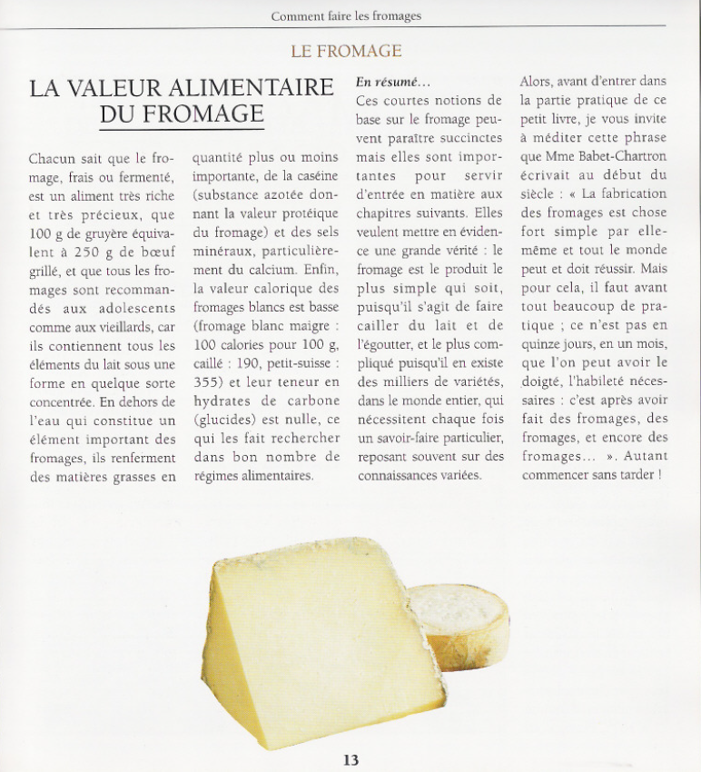 Comment faire les fromages  livre PDF