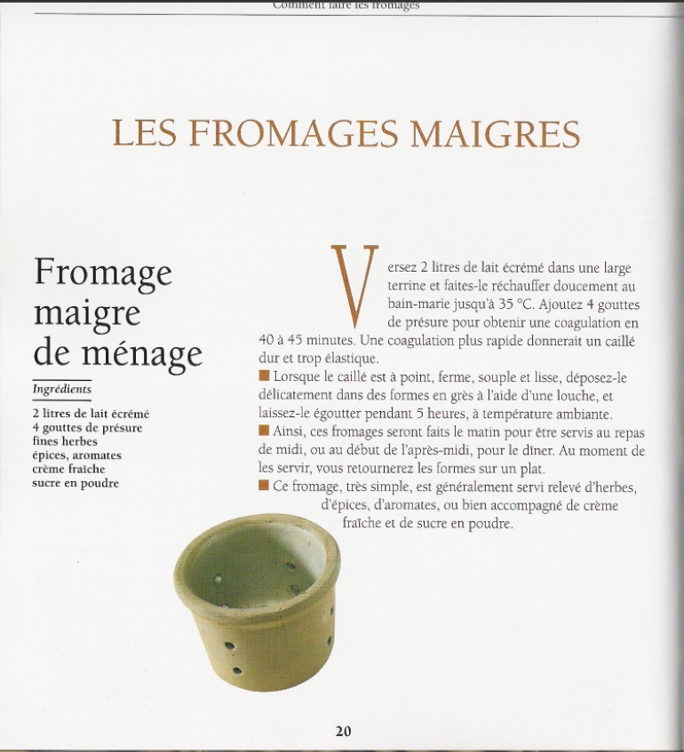 Comment faire les fromages  livre PDF